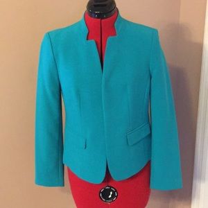 Loft teal  suit jacket. 4petite. New with tags